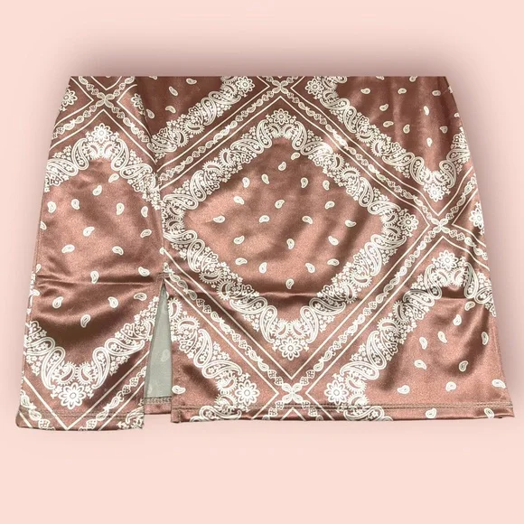 NWT Haley & June Silk Bandana Print Slip Dress - Picture 3 of 8